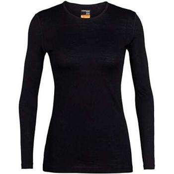 Icebreaker - Oasis 200 LS Crewe Esquí en Nieve, Negro
