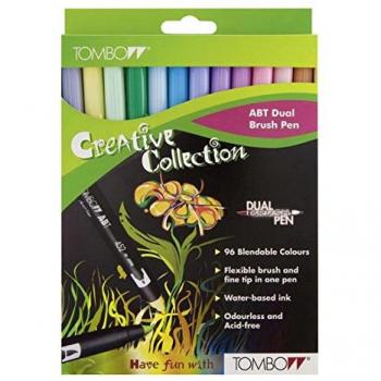 Tombow ABT-12C-2 - Paquete de 12 rotuladores con 2 colores cada uno