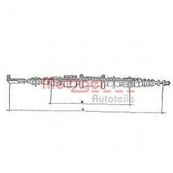 Cable de freno de mano Metzger 251.25 para Alfa Romeo, Fiat y Lancia, lado derecho trasero