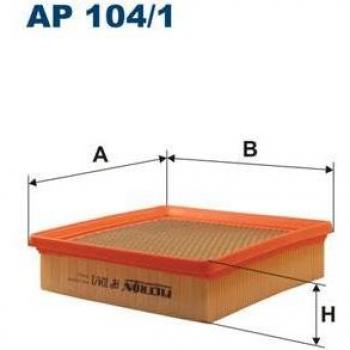 Filtro de aire FILTRON AP 104/1 - Tipo: Filtro de aire, Compatible con varios modelos de vehículos, Alta eficiencia en la filtración del aire, Diseño optimizado para un flujo de aire mejorado, Fabricado con materiales
