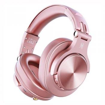 Auriculares OneOdio Fusion A70 Rosa Inalámbricos Bluetooth 5.2 con Cancelación de Ruido y Batería de 50h