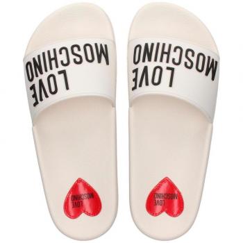 Chanclas Love Moschino JA28052 blancas para Mujer y Niña
