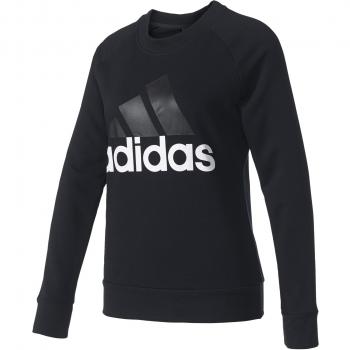 adidas Ess Lin Sudadera, Mujer, Negro