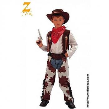Fyasa 701549-T02 - Disfraz de Vaquero para 7 a 9 años, Multicolor, tamaño Mediano
