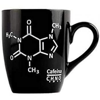 Miss Miserable Taza cafeína, Cerámica, Negro