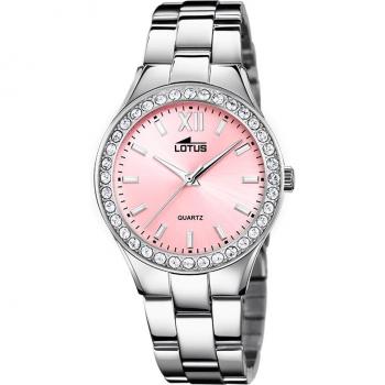Reloj Lotus Bliss 18883/2 para Mujer con Esfera Rosa y Caja de Acero Inoxidable 316L Plateado