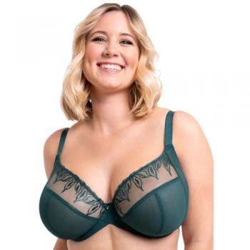Curvy Kate Flare Full Plunge Side Support Multiway Bra Emerald Sparkle