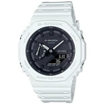 Reloj Casio G-Shock Carbon Core Guard Analogue Digital White GA-2100-7AER