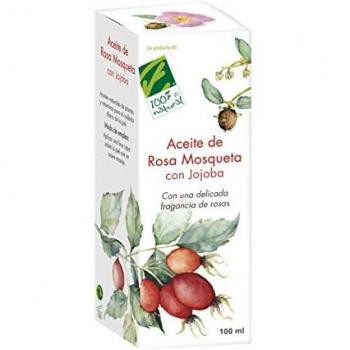 Aceite de Jojoba con Rosa Mosqueta 100% Natural - Frasco de 100 ml, con fragancia delicada de rosas