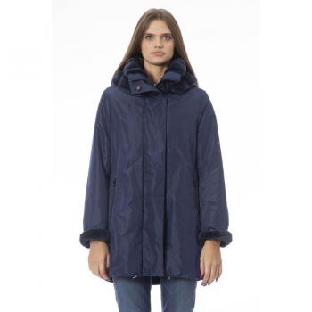 Baldinini Trend Light Blue Polyester Jacket & Coat - S