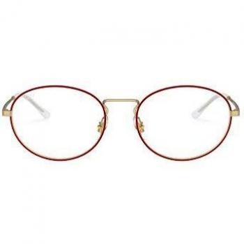 Ray-Ban 0RX6439 Monturas de gafas, Matte Red On Rubber Gold, 52 Unisex