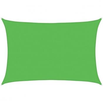 Toldo de vela HDPE verde claro 160 g/m² 5x7 m