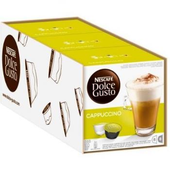 Nestle - Cafe Capuccino Dolce Gusto, 3 x 16 Capsulas.