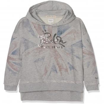 Pepe Jeans Sascha JR PG580616, Sudadera con Capucha para Niñas, Gris