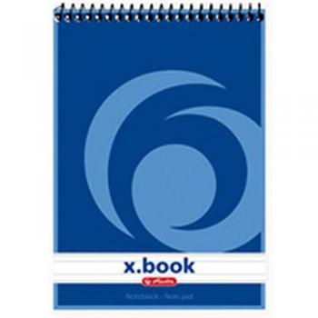 Bloc de Notas Espiral A5 Herlitz, 50 Hojas Rayadas, 60 g/m²