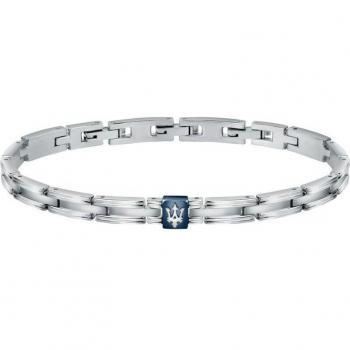 Pulsera Maserati Varis de Acero Plateado