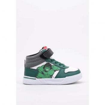 Zapatillas Deportivas Altas Hulk Verde y Blanco Niño
