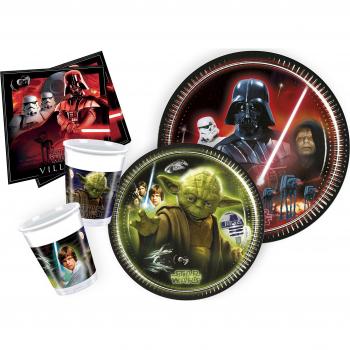 Ciao Y2532 - Juego de Vajilla Para Fiestas, Diseño de Star Wars Para 24 Personas, 112 Piezas