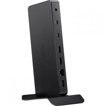 ASUS Triple 4K Thunderbolt 4 Dock DC500 - Docking Station con soporte para tres monitores 4K, conexión Thunderbolt 4, múltiples puertos USB, Ethernet y audio, diseño compacto en color negro