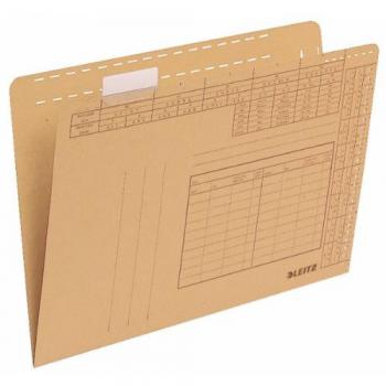 Carpeta de Configuración Leitz A4 para Pestañas de Vista Completa, 250 g/m², Naturbraun, 100% Reciclado, Pack de 100 Unidades
