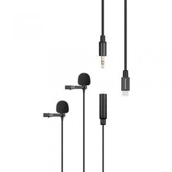 Saramonic 2-Person Dual Lavalier Microphone with Lightning for Apple iPhone, or iPad with a Built-in 19.7-Foot