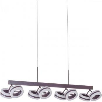 Lámpara colgante moderna Metis Bronze - Lámpara colgante led moderna de bronce, blanco cálido 3000K, 2450lm - Italux