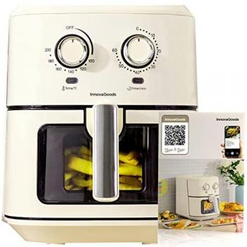 InnovaGoods Vynner Pro 6500 Freidora de Aire 6.5L 1700W Crema/Acero Inoxidable