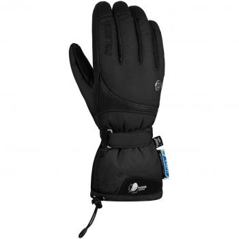 Reusch Mujer Nuria R-Tex XT Guantes, otoño/Invierno, Mujer, Color Negro/Plateado, tamaño 7