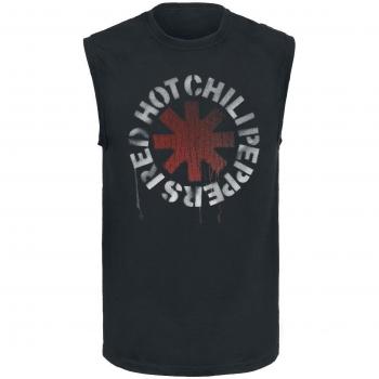 Red Hot Chili Peppers Stencil Asterisk Camiseta Tirantes Negro XXL