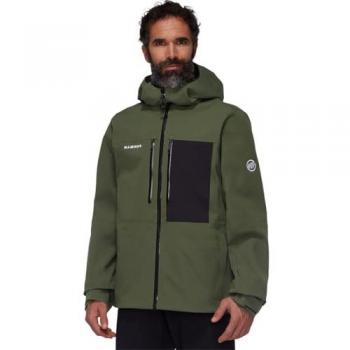 Mammut Stoney HS Hooded Hardshell Jacket for Men - Dark Marsh, Medium