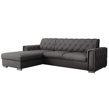 Sofá Rinconero Columbus 203 con Función de Descanso y Caja de Ropa de Cama, 267x185x85cm