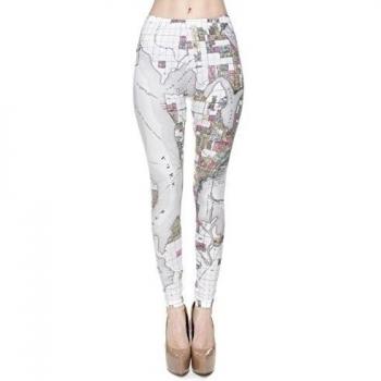 OnlineGT - Leggings 3D Full Print para mujer - Multicolor - Talla única