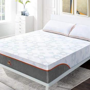 Maxzzz Colchón Viscoelástica de Gel Fresco 90x190x25cm Espuma de Carbón de Bambú Inhibir el Olor del Colchón Dureza Media Antiácaros e Hipoalergénico Funda Lavable Cómodo y Transpirable
