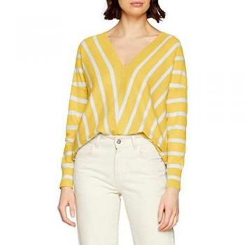 Only Onlaya 7/8 V-Neck Pullover Knt Noos Suéter, Gota De Limón, M para Mujer