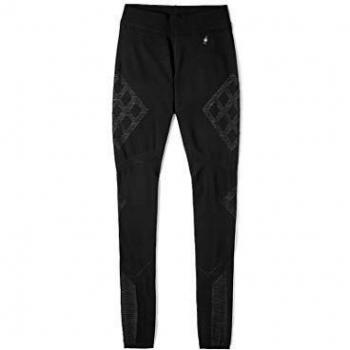 Smartwool Women's Intraknit Thermal Bottom - Merino 250 Wool Active Pants Black/White