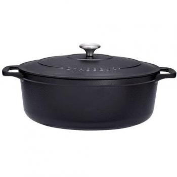 Cocotte ovalada de hierro fundido esmaltado 33 cm negra Chasseur