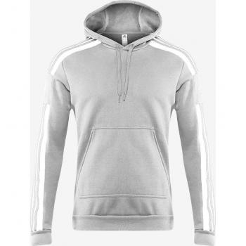 Adidas Men's Squadra 21 Hooded Sweatshirt - Grey/White