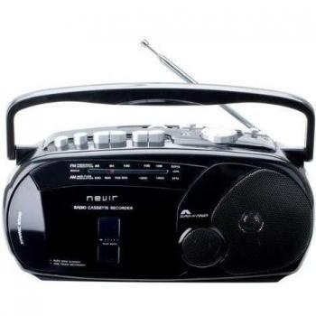 Nevir NVR416TNEGRO - Radio cassette grabador, color negro