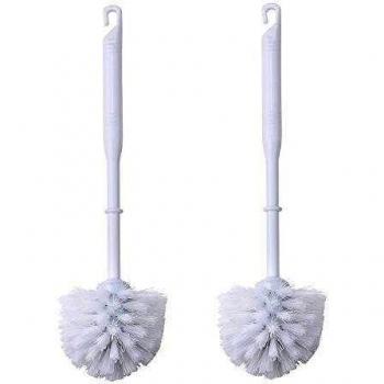 Bergner Escobillas para baño, 2 Unidades, Color Blanco