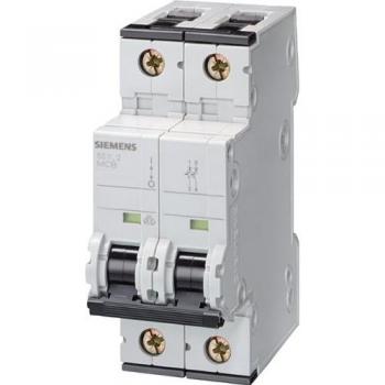 Interruptor automático magnetotérmico Siemens 2P 40A 10kA tipo C 2 módulos