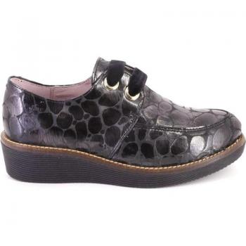 NIVAL LUKA Zapatos con cordones de mujer negro PIEL 623