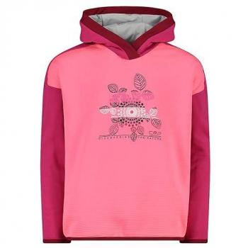 CMP Lightweight Elastic Girls Hoodie - Pink, Size 140