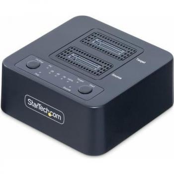 StarTech.com 1:1 M.2 NVMe Drive Duplicator Standalone M.2 SSD Cloner/Copier up to 90GBpm USB 3.2 20Gbps M.2 Dual-Bay Drive Dock