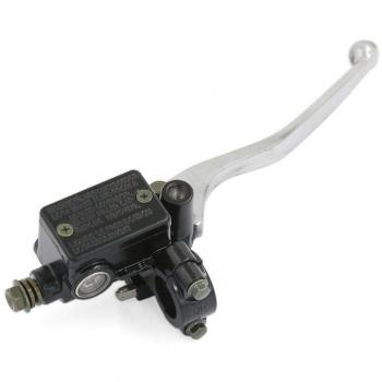 sourcing map CG125 Negra Palanca Frontal Bomba de Freno Delantero para Moto 22mm
