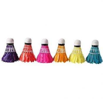 6 Feather Shuttles in sleeve-Color