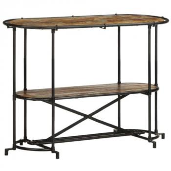 Mesa consola madera maciza reciclada 110x42x76 cm