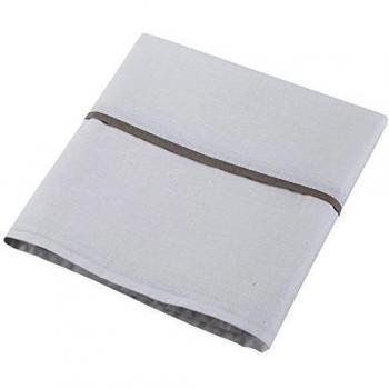 Jollein 008-524-64878 hojas, 120 x 150 cm, gris blanco con ribetes