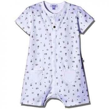 Absorba 9n33011 All In One Shortie Traje para la Nieve, Blanco