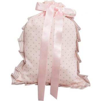 Bolsa Merienda Dots Rosa - Bolsa para merienda con diseño de puntos, color rosa, ideal para llevar snacks y almuerzos, fabricada en material resistente y fácil de limpiar