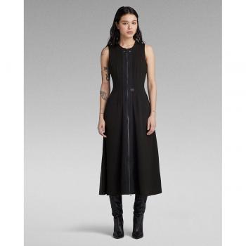 Vestido Corset Flare Sin Mangas de G-Star Raw para Mujer - Negro - Talla XS